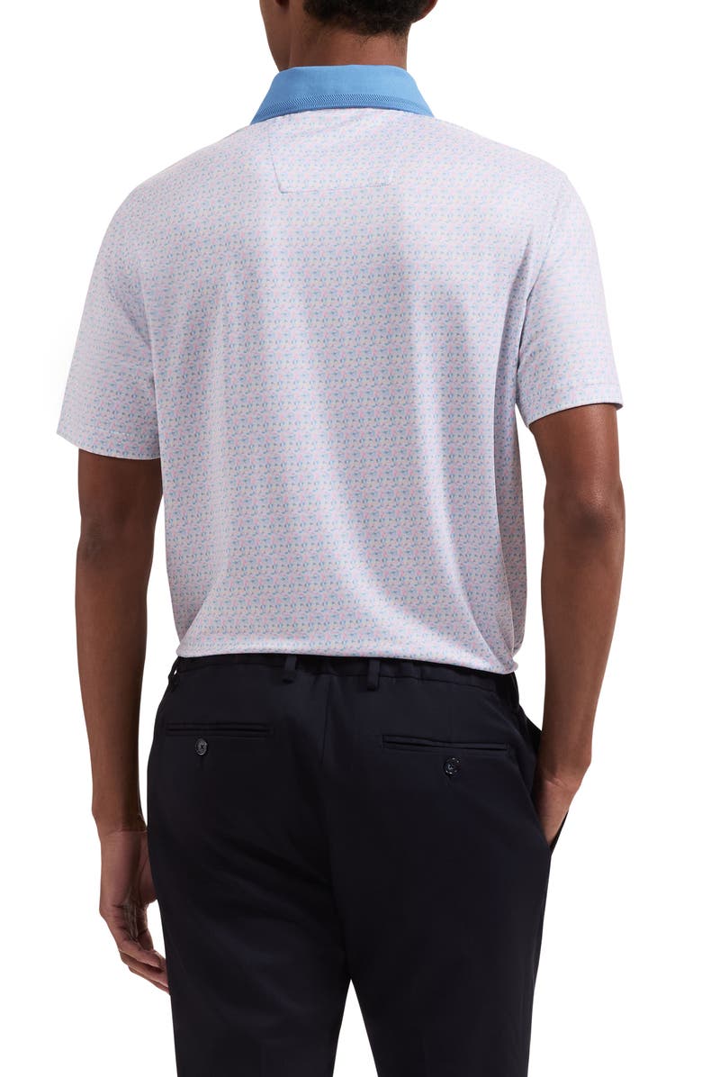 Bugatchi Three-Button Performance Polo, Alternate, color, Jojoba