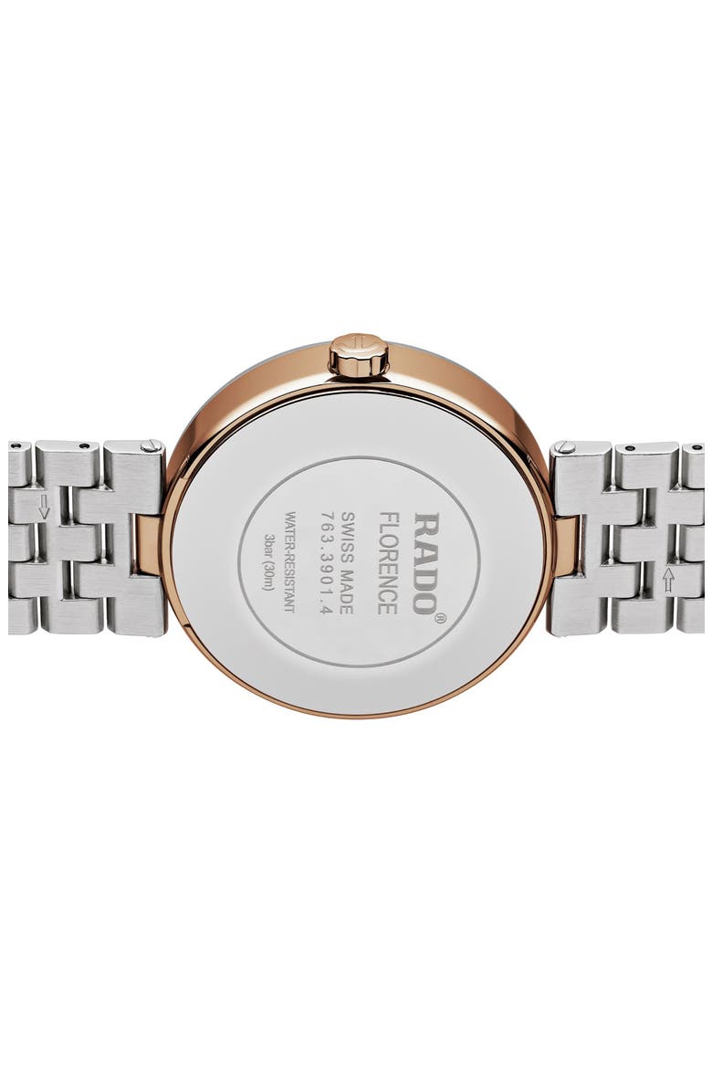 Florence Automatic Bracelet Watch, 38mm, Alternate, color, BRONZE/ SILVER