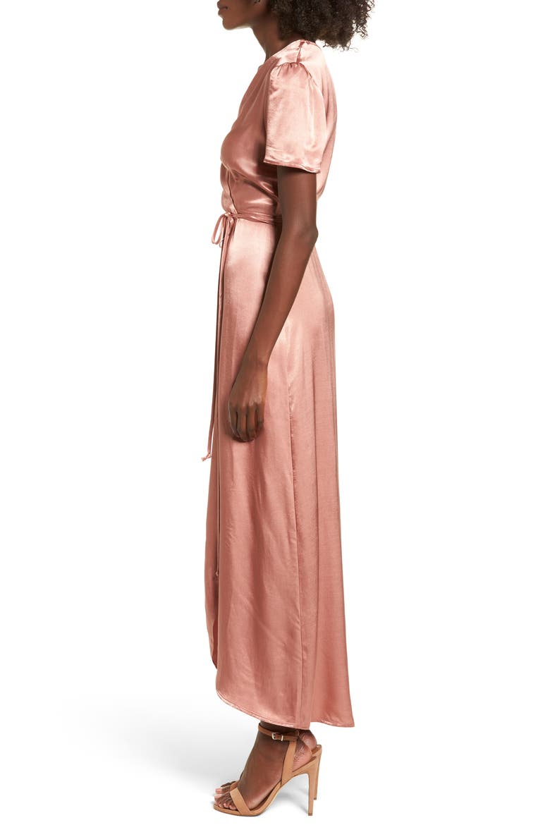 Gwyneth Wrap Maxi Dress, Alternate, color, DUSTY ROSE