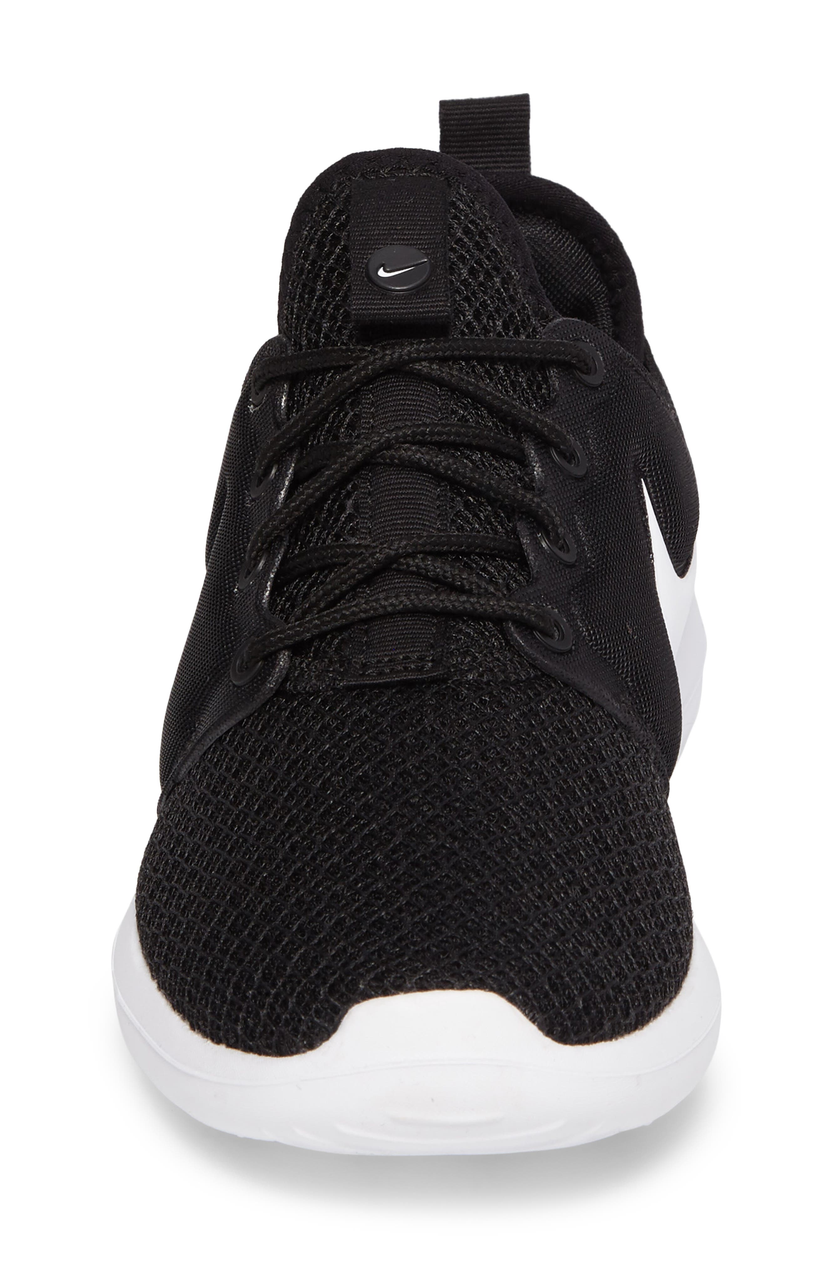 Roshe Two Sneaker, Alternate, color, BLACK/ WHITE