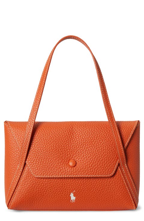Polo Play Pebble Leather Envelope Shoulder Bag