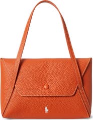 Polo Ralph Lauren Polo Play Pebble Leather Envelope Shoulder Bag