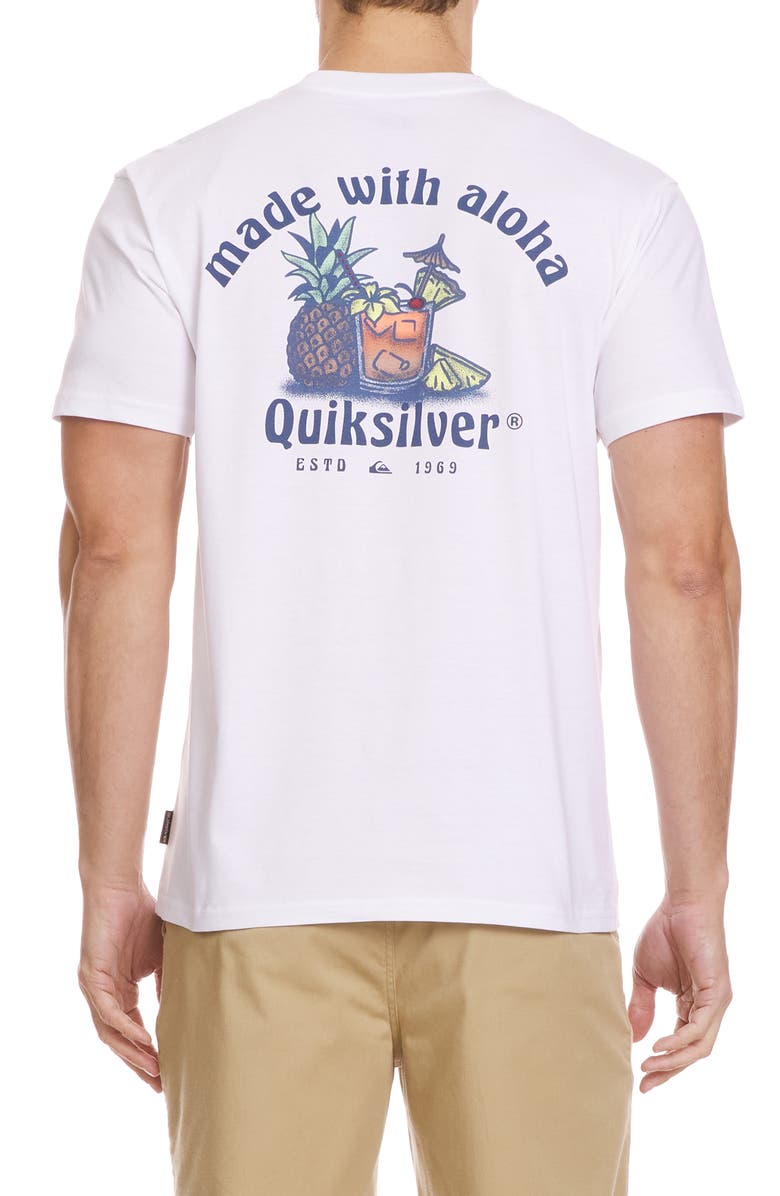 Quiksilver HI Mai Tai Graphic T-Shirt, Alternate, color, White