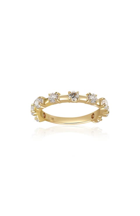 Floating Diamond Band Ring