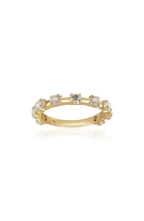 Valani Atelier Floating Diamond Band Ring In 14k Yellow Gold