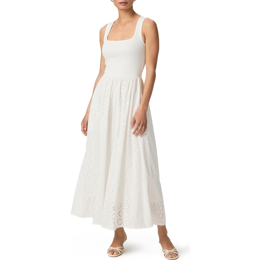 PAIGE PAIGE MOREL EYELET SLEEVELESS MAXI SUNDRESS