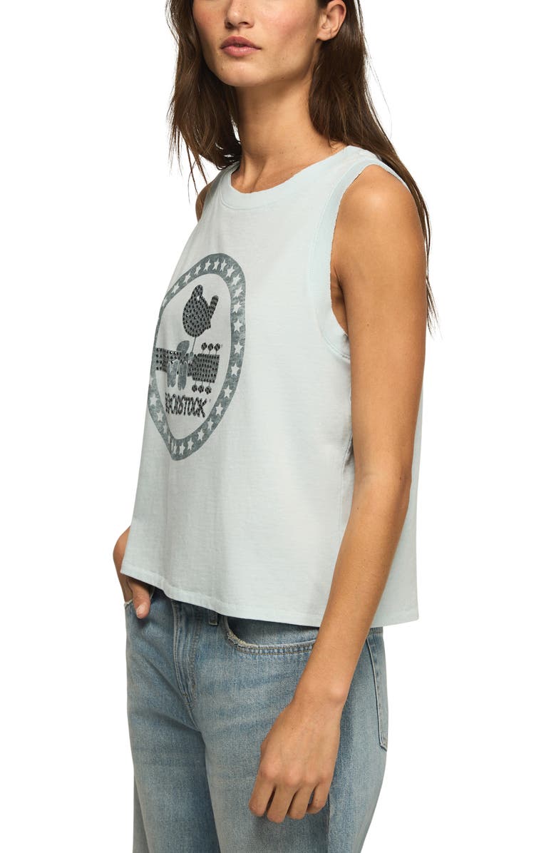 Lucky Brand Woodstock Crystal Embellished Muscle Tank, Alternate, color, Starlight Blue