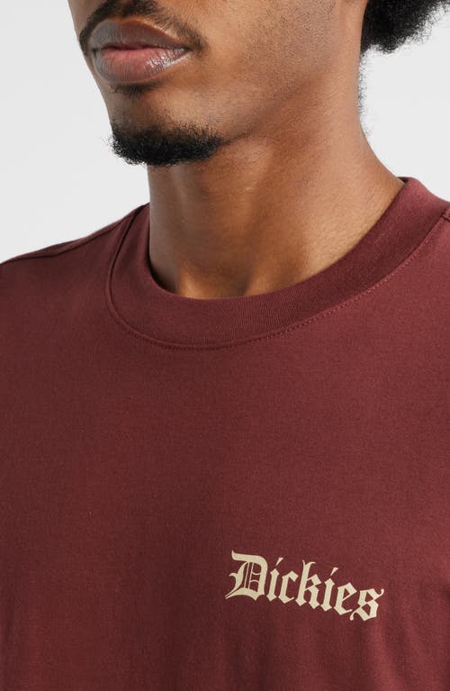Dickies Dickie Diner Cotton Graphic T-shirt In Brown