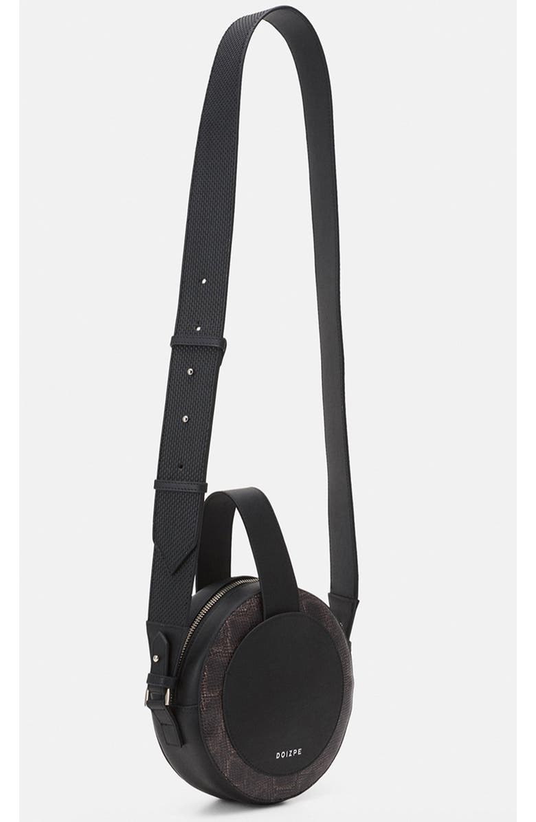 DOIZPE Libertad Cactus and Snake Crossbody Bag, Alternate, color, Black