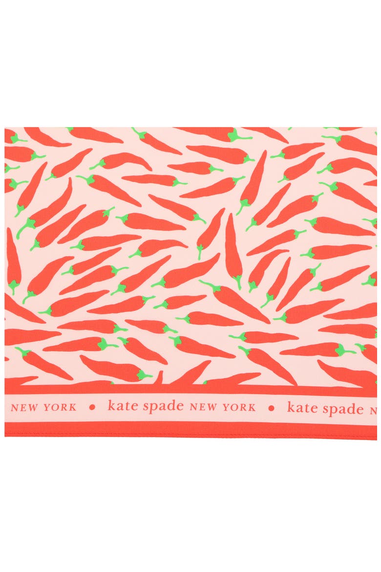 peppers silk square scarf, Alternate, color, PALE CARNATION