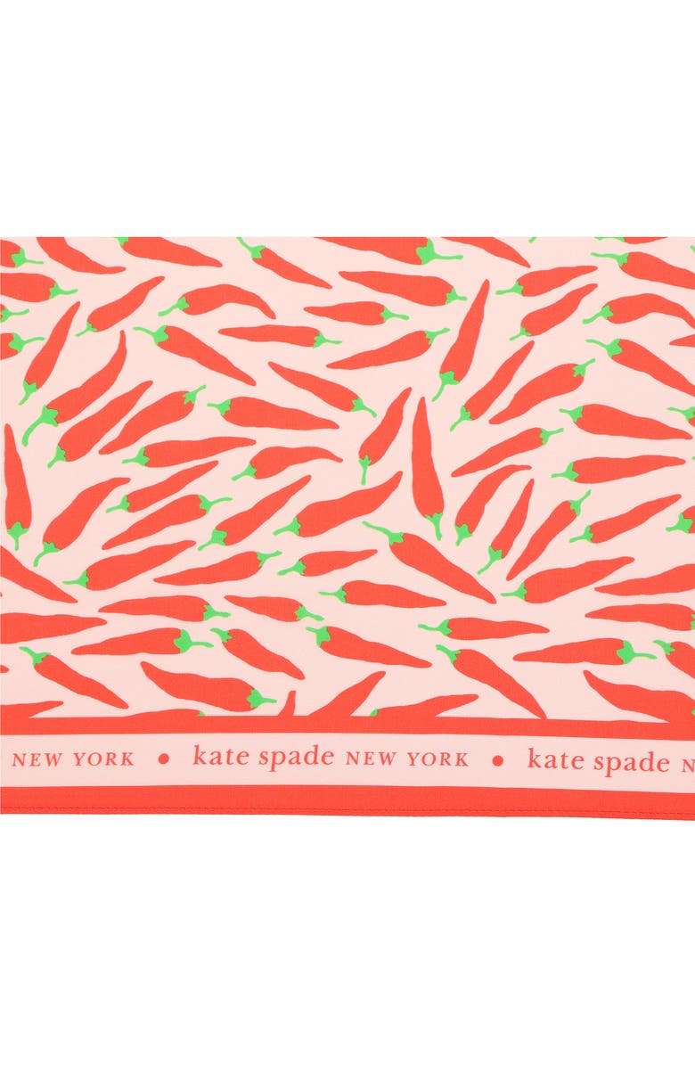 Kate Spade New York peppers silk square scarf, Alternate, color,