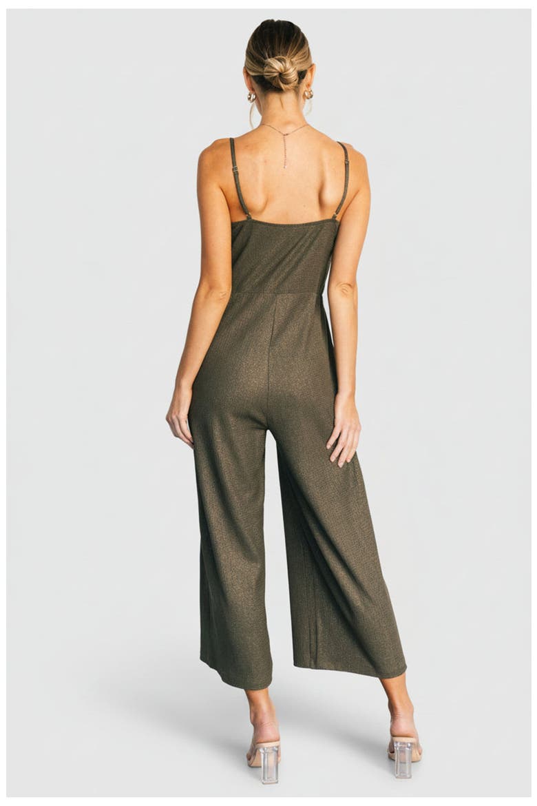 Valencia Jumpsuit, Alternate, color, Olive Shimmer