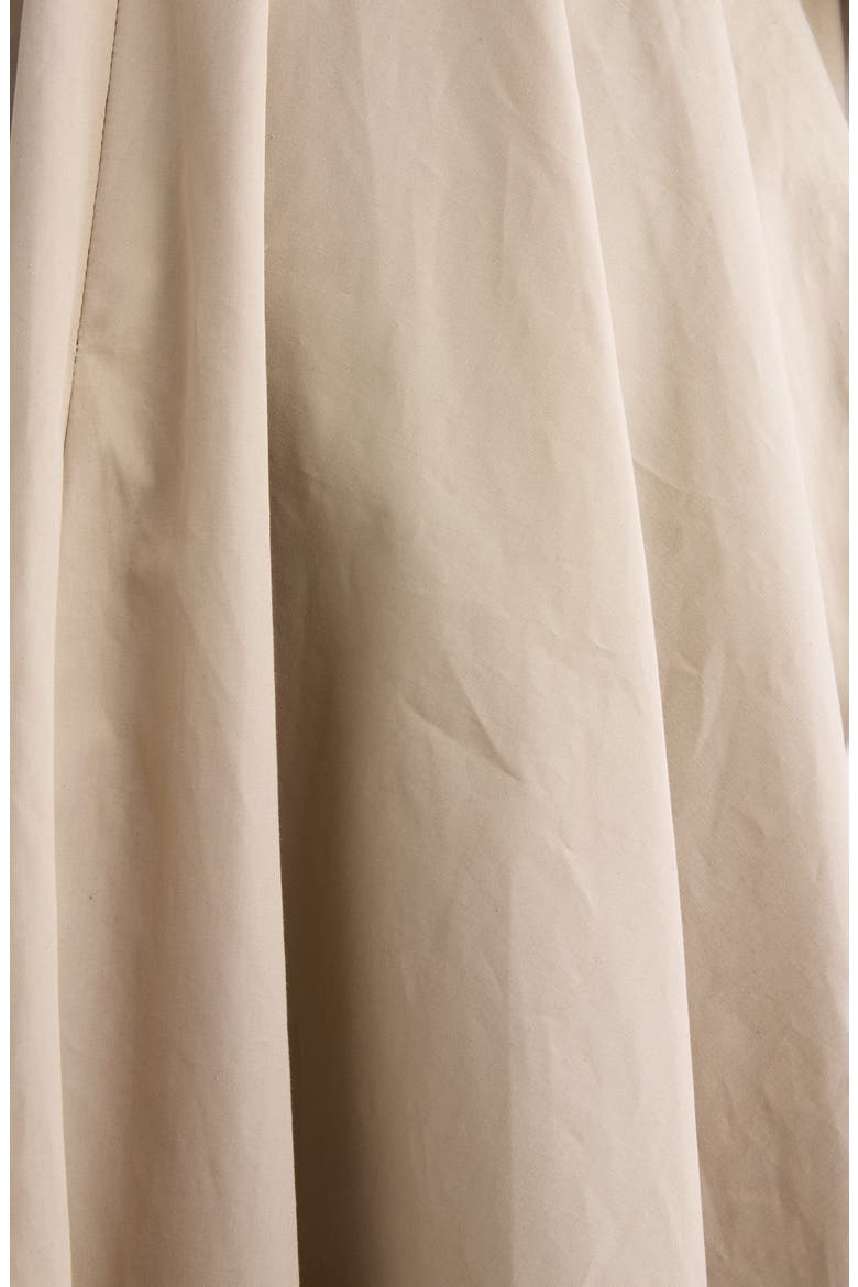 Sliced Cotton Poplin Dress, Alternate, color, BEIGE