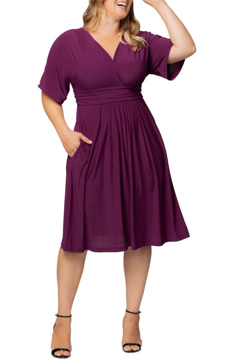 Gia Floral Midi Dress (Plus)