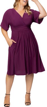 Kiyonna Gia Floral Midi Dress