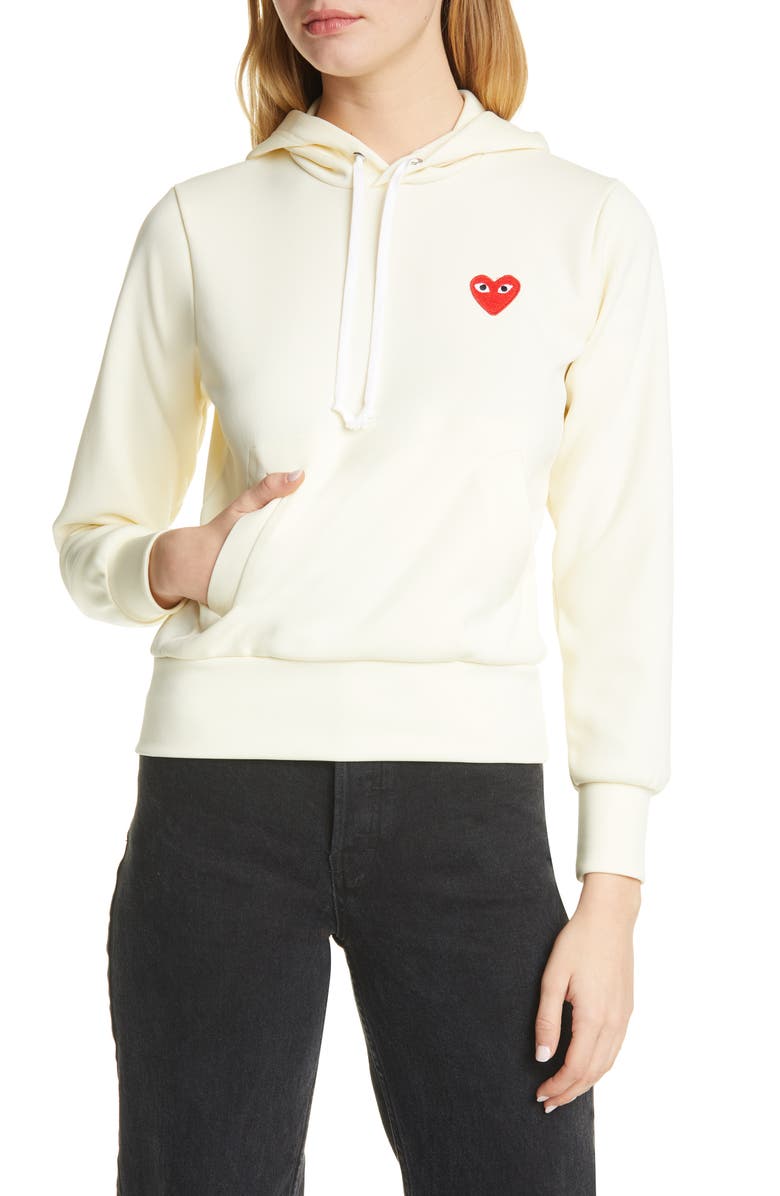 Comme des Garçons PLAY Red Heart Hoodie, Main, color, 