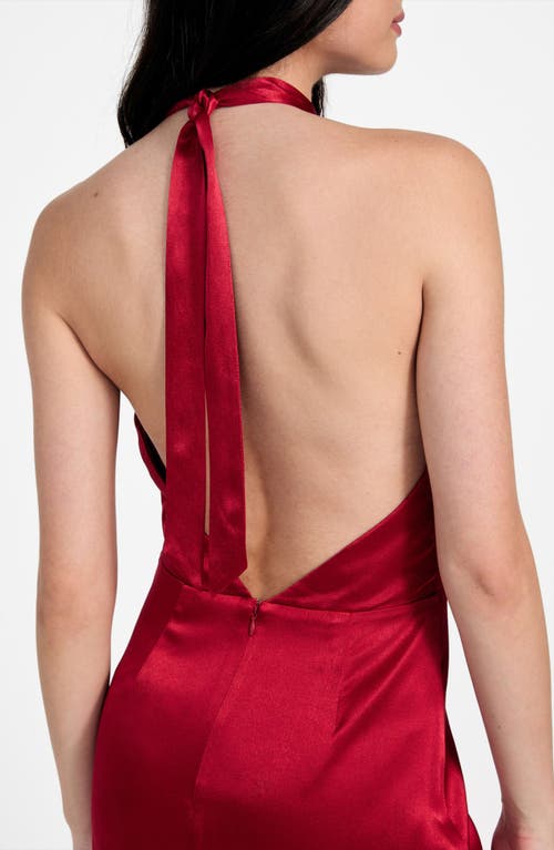 Guess Naomi Halter Minidress In Red