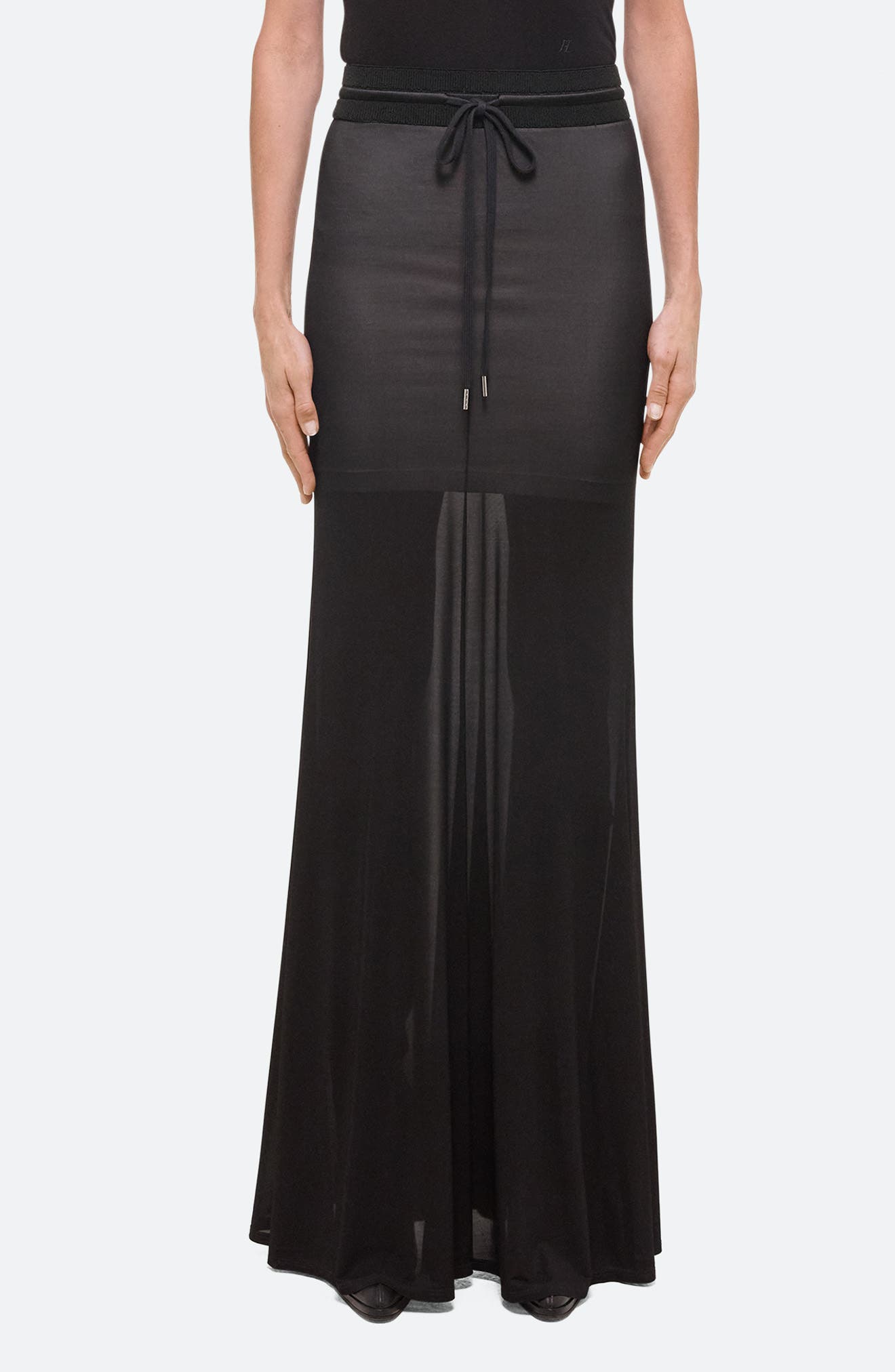 Helmut Lang Refine Jersey Maxi Skirt
