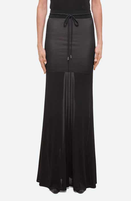 Helmut Lang Refine Jersey Maxi Skirt