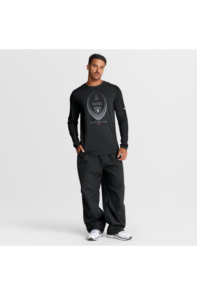 Men's Nike Black Las Vegas Raiders Legend Icon Dri-FIT Long Sleeve T-Shirt, Alternate, color, Black