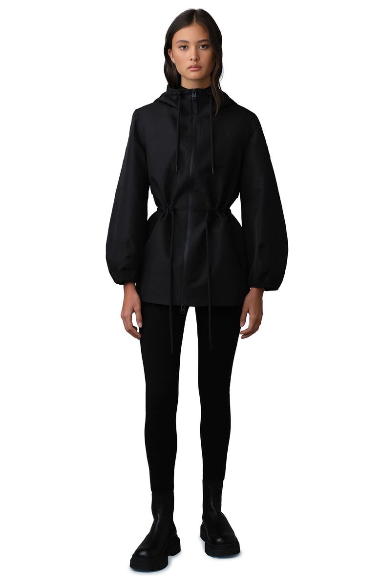 Mackage Kalea Windproof & Water Resistant Recycled Polyester Jacket, Alternate, color, Black-Trench
