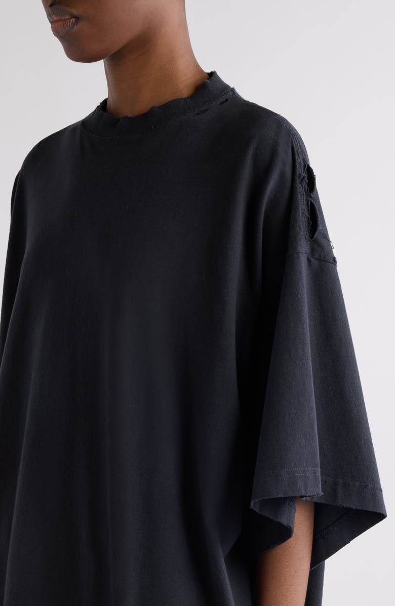 Balenciaga Oversize Graphic T-Shirt, Alternate, color, 1041 Faded Washed Black