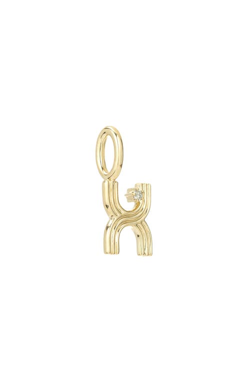 ADINA REYTER ADINA REYTER GROOVY DIAMOND MINI INITIAL CHARM 