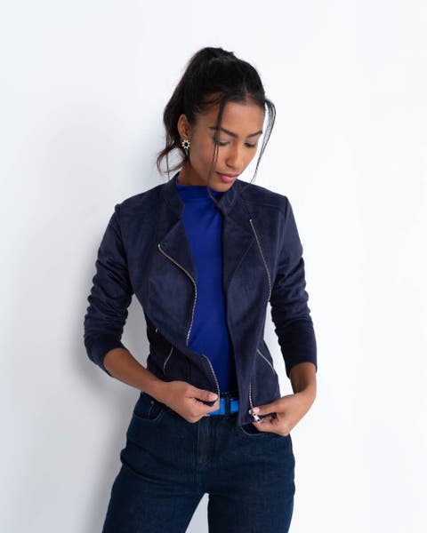 Rachel Cropped Biker Jacket