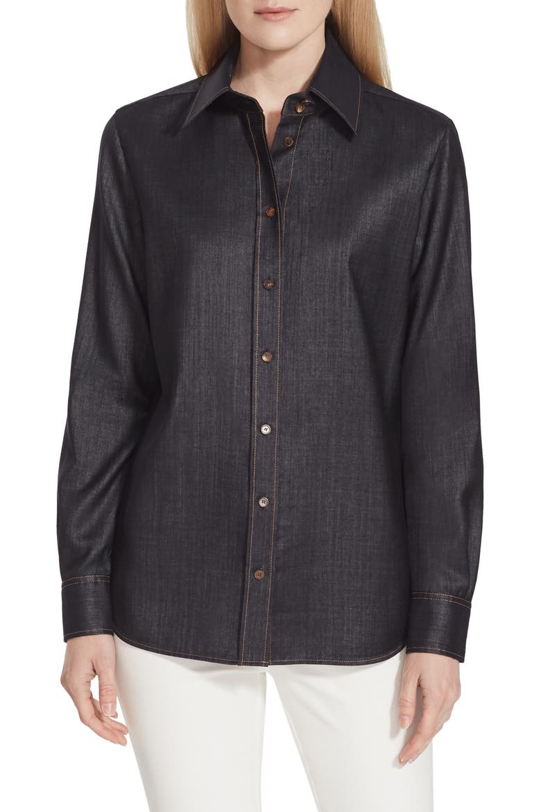 James Mercantile Cloth Blouse, Main, color, INDIGO