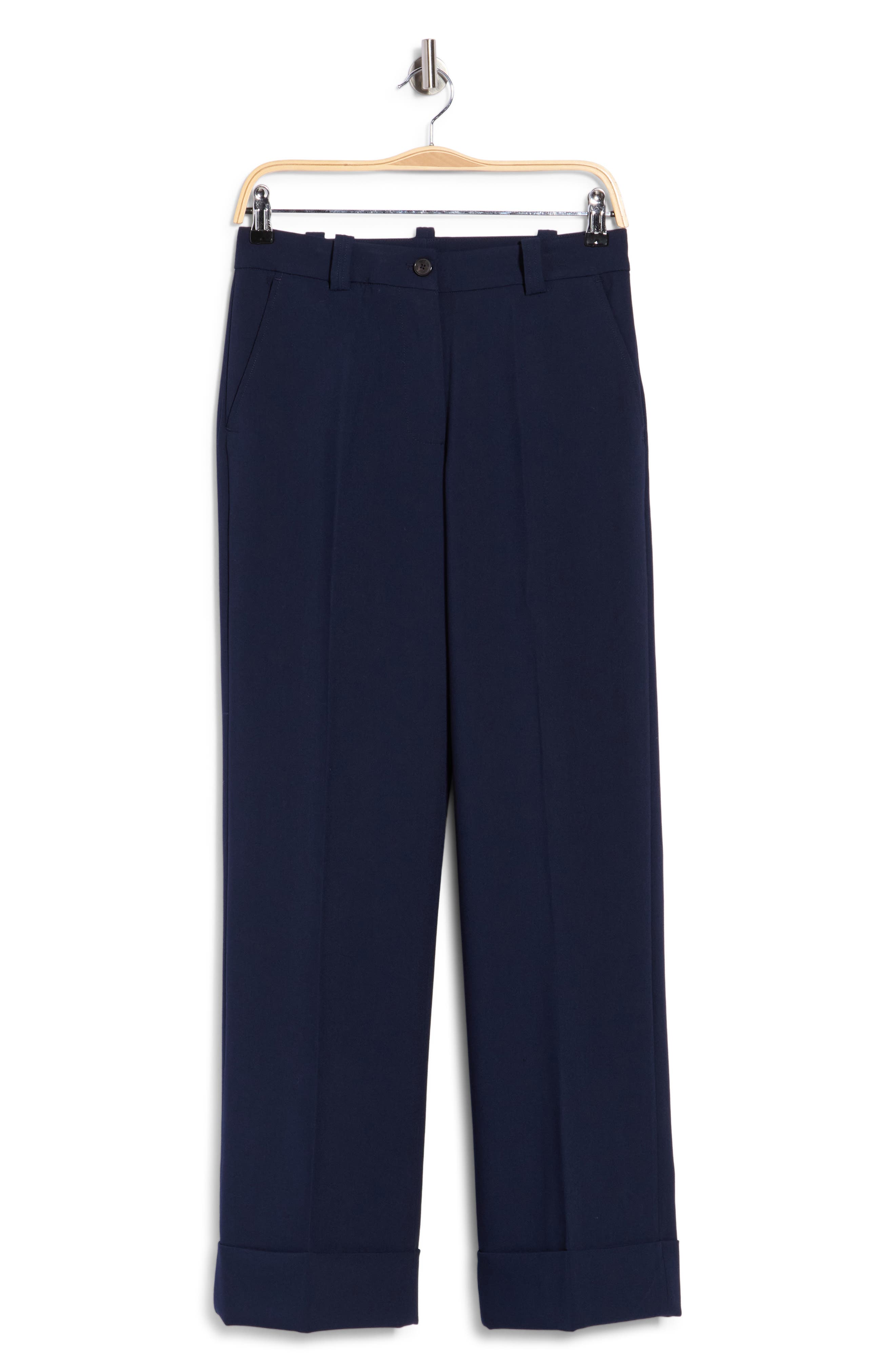 Cuffed Wide Leg Pants