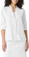 Eileen Fisher High Collar Organic Linen Jacket