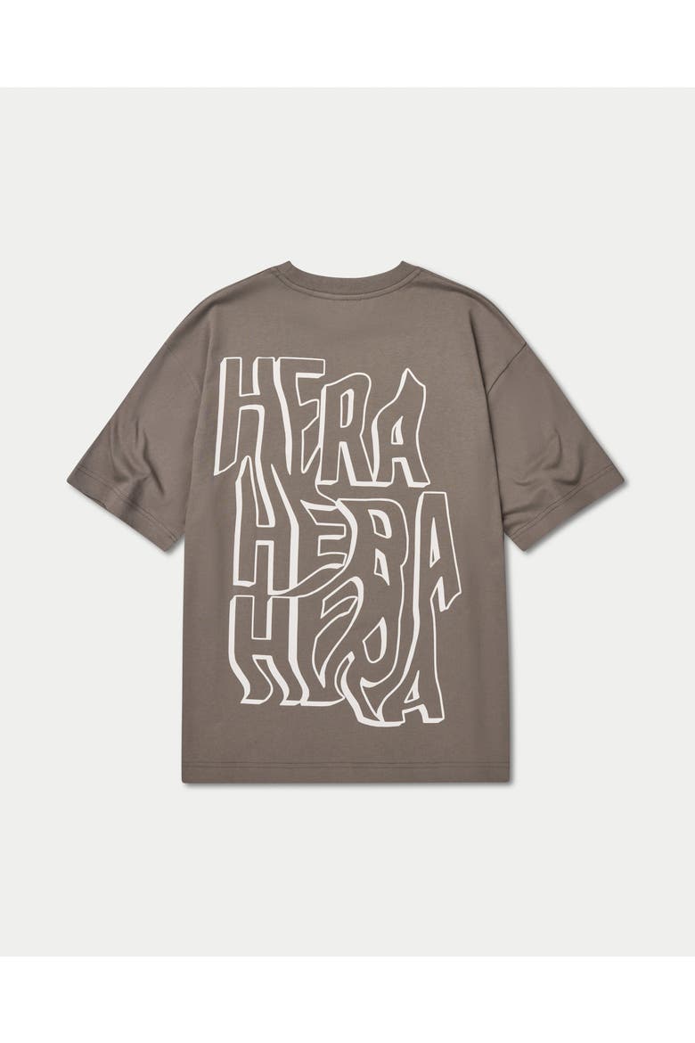 Grafitti Short Sleeve Oversized T-Shirt, Alternate, color, Marsh Grey