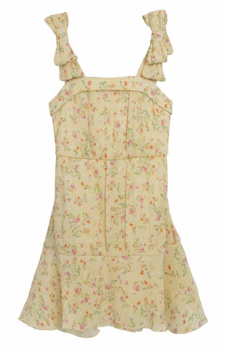 Speechless Kids' Floral Bow Strap Dress