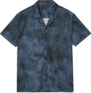 John Varvatos Agosta Burnout Effect Linen Camp Shirt