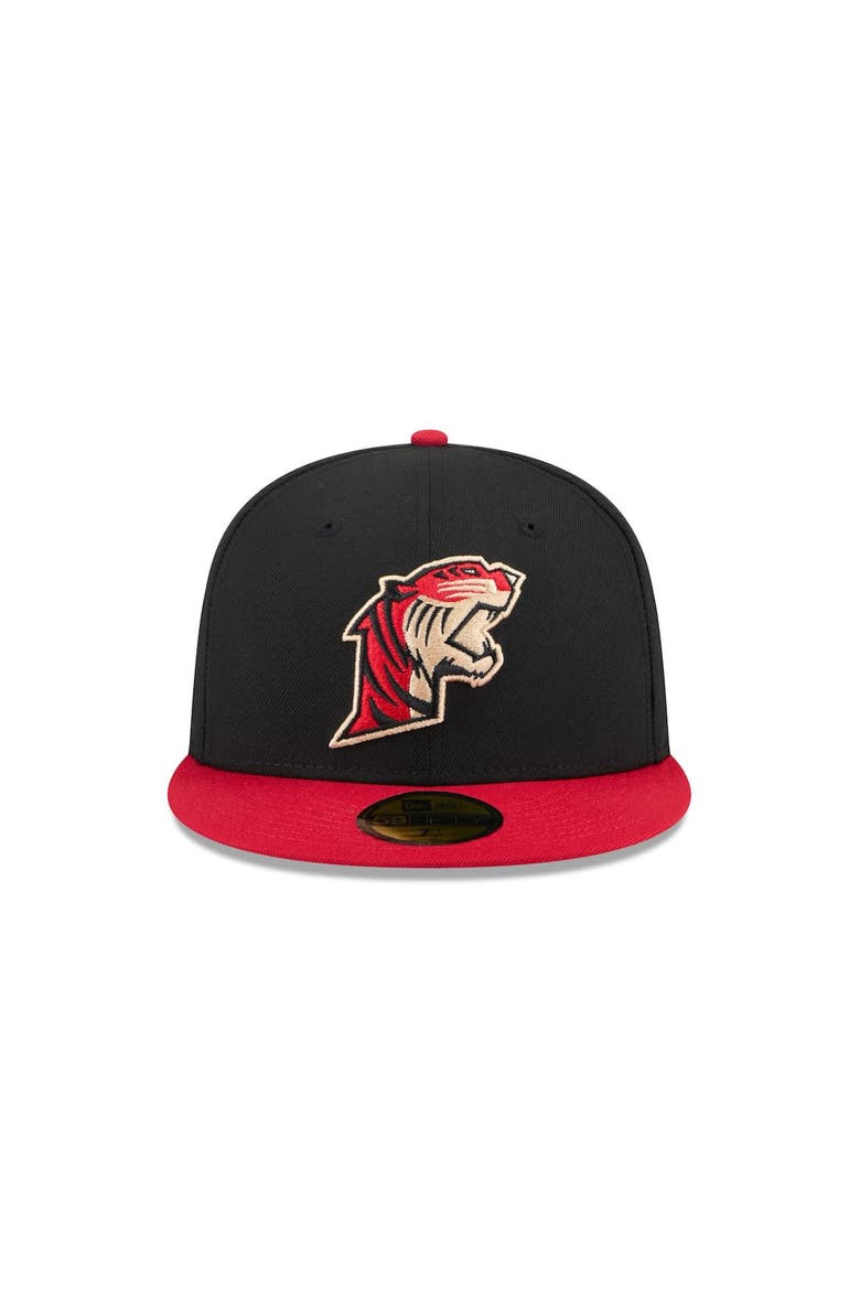 Men's New Era  Black Fresno Grizzlies Theme Nights 59FIFTY Fitted Hat, Alternate, color, Black