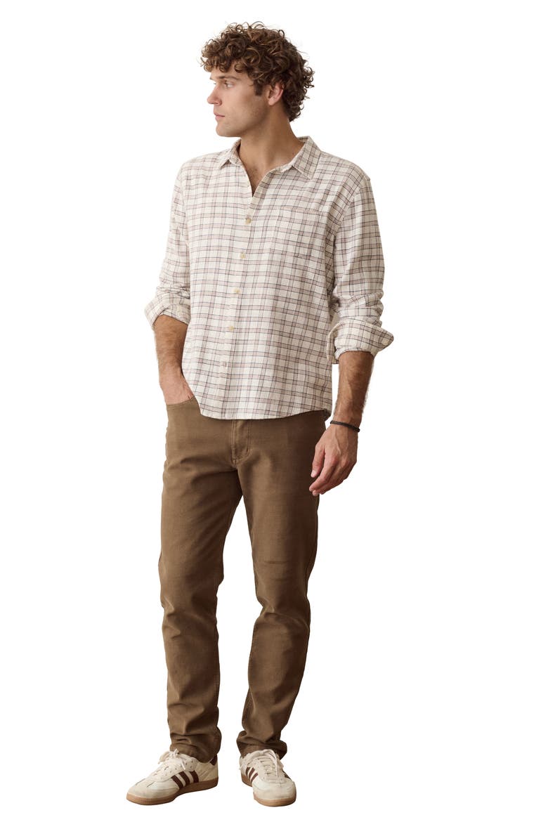 Classic Stretch Check Button-Up Shirt, Alternate, color, WHITE/ NAVY CHECK