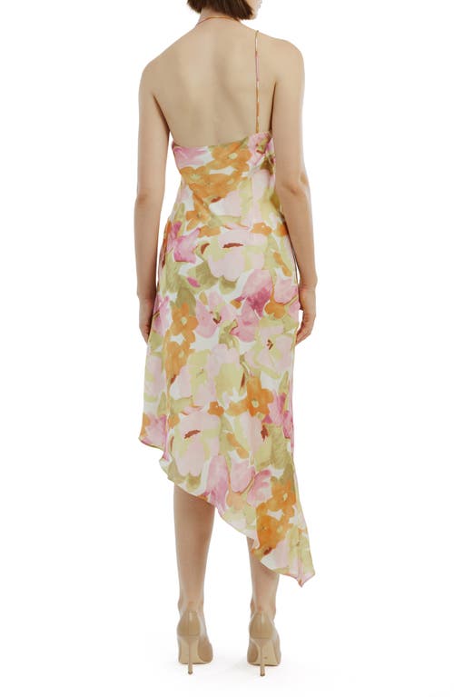 Bardot Andy Floral Asymmetric Dress In Wall Floral