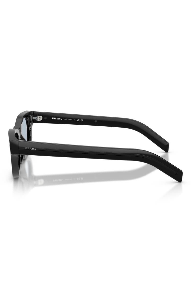 Prada 52mm Cat Eye Sunglasses, Alternate, color, Black / Blue/Grey