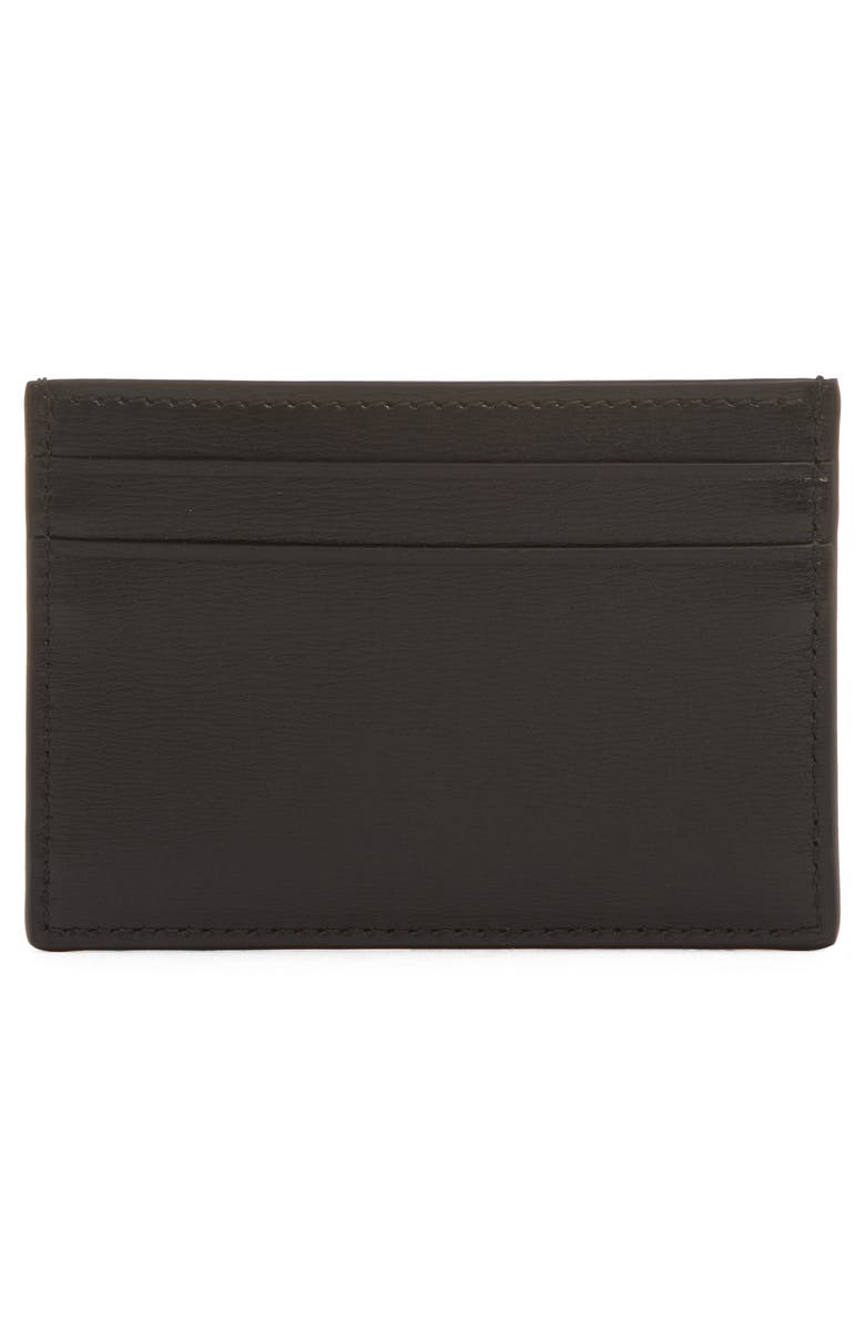 McQueen Foil Logo Card Holder, Alternate, color, Black/ Gold