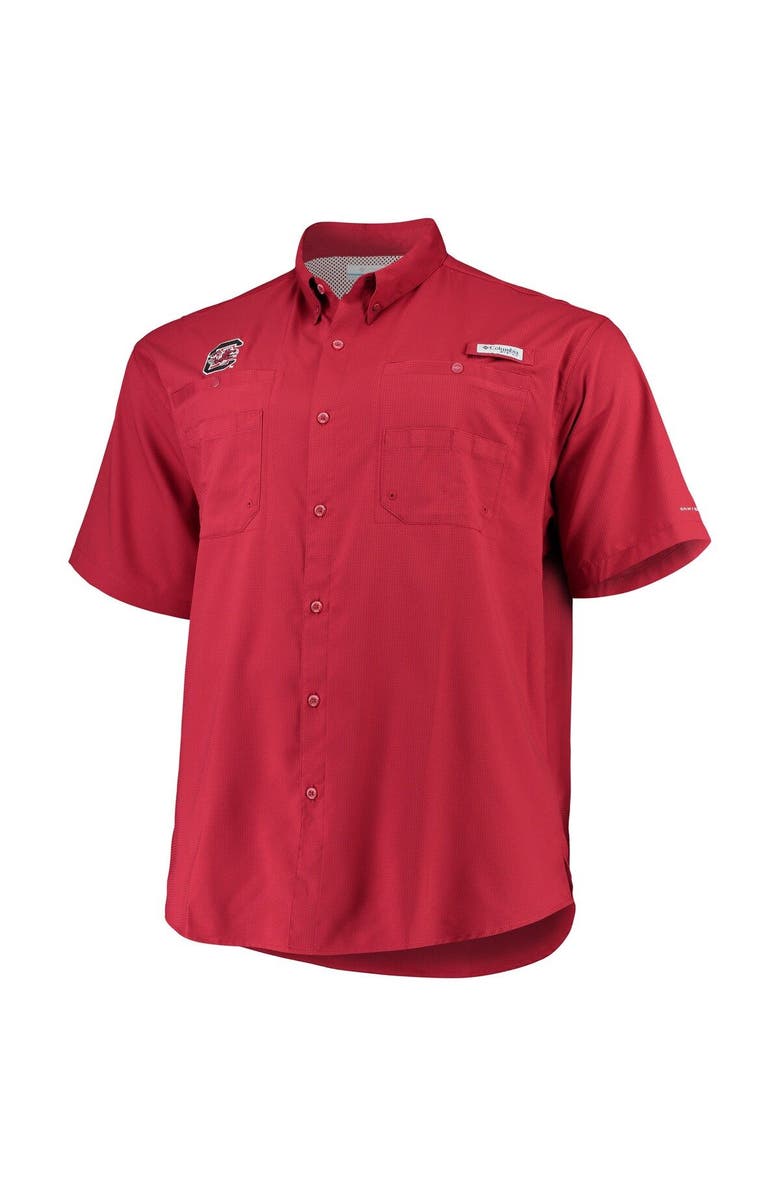 Columbia Men's Columbia Garnet South Carolina Gamecocks Big & Tall Collegiate Tamiami Button-Down Shirt, Alternate, color, Garnet