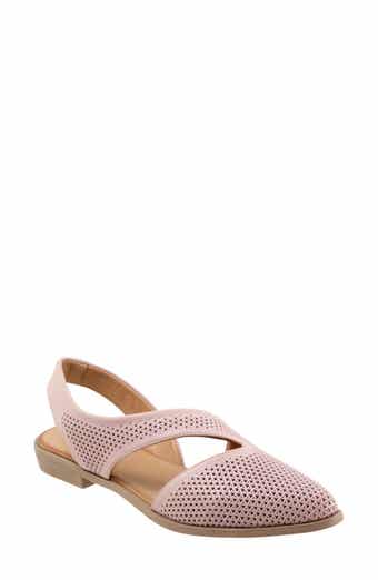 Bianca Perf Slingback Pointed Toe Flat