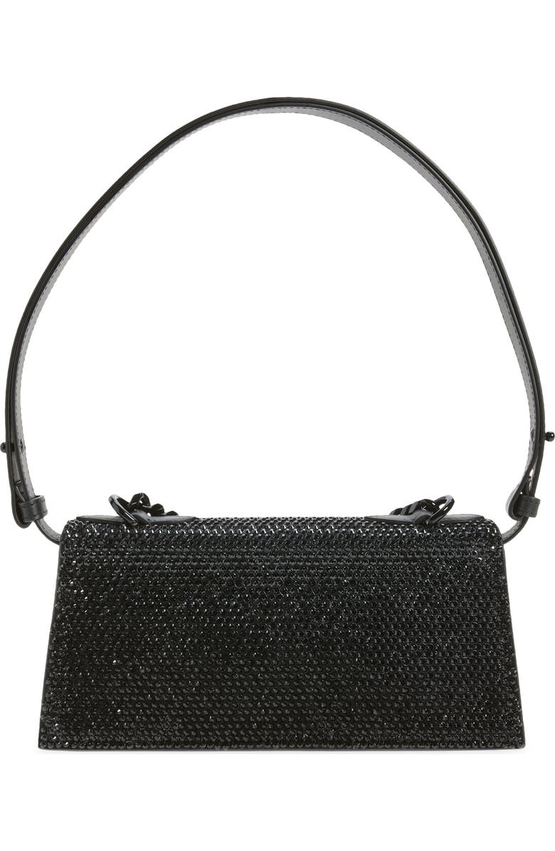 McQueen Mini Jeweled Shoulder Bag, Alternate, color, Black