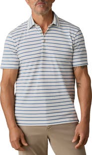 Faherty Retreat Stripe Short Sleeve Polo