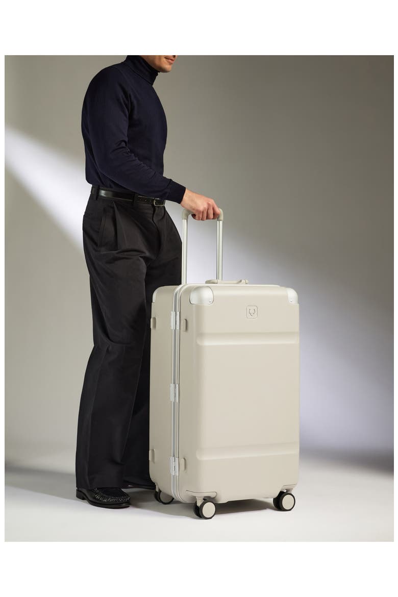 Trunk Luggage - Heritage Stripe, Alternate, color, Sandstone