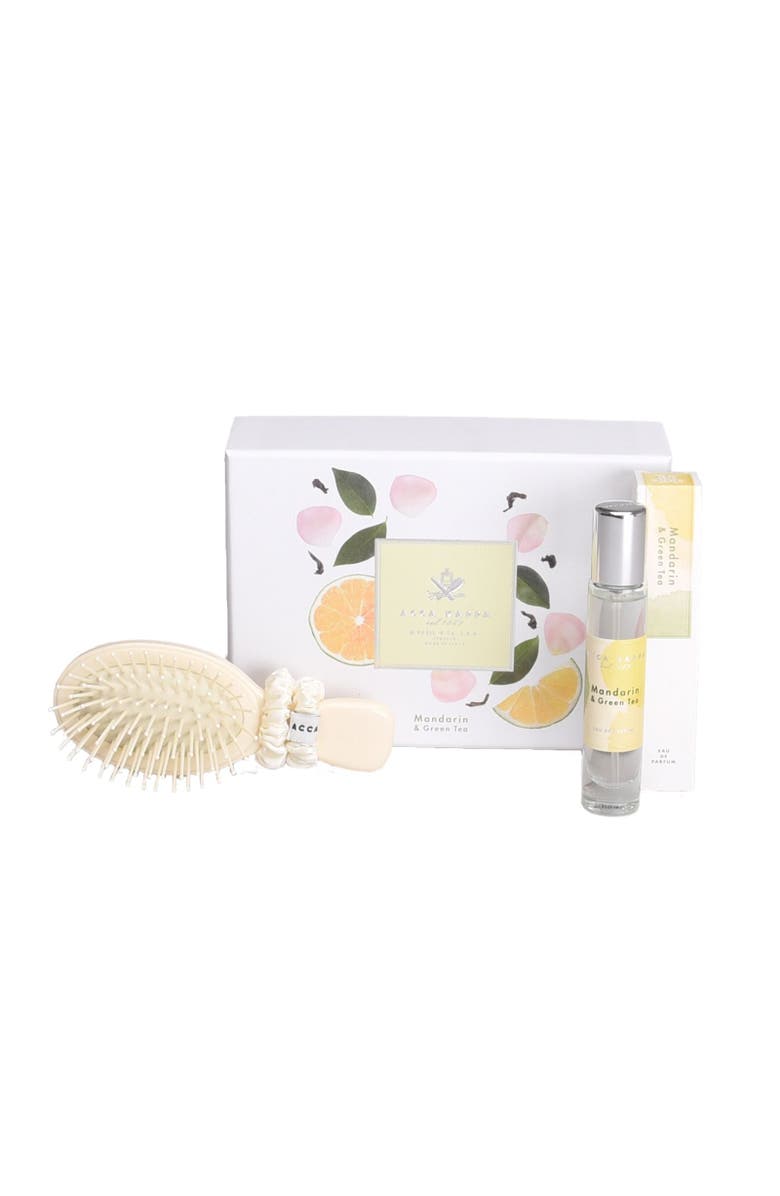 ACCA KAPPA Mandarin & Green Tea Eau De Parfum & Hair Care Gift Set, Main, color, White
