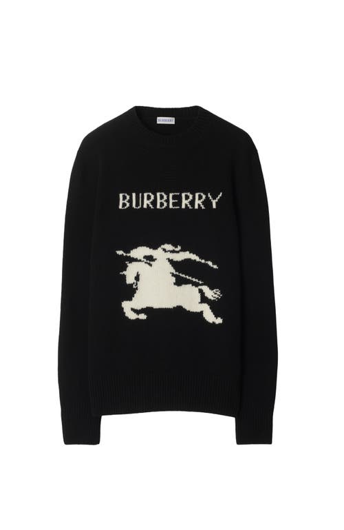 Burberry Ekd Wool Cashmere Sweater In Black