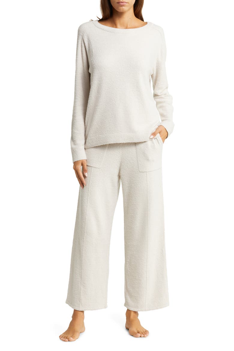 CozyChic Lite® Crop Pajamas, Main, color, ALMOND