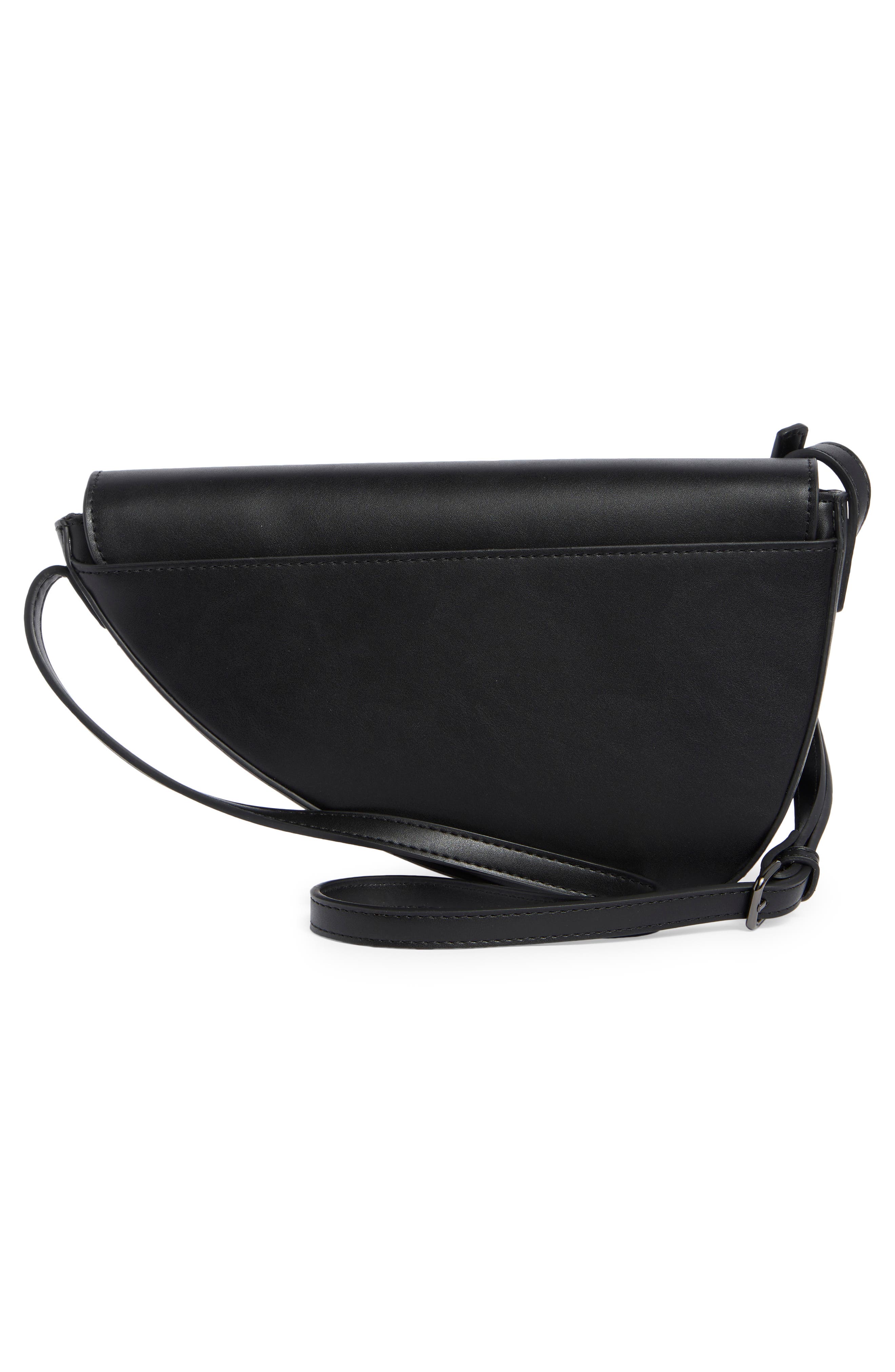 BCBG Asymmetrical Crossbody, Alternate, color, Black