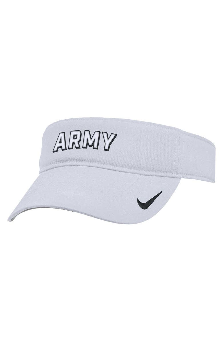 Nike Men's Nike White Army Black Knights 2025 On-Field Ace Performance Adjustable Visor, Main, color, White