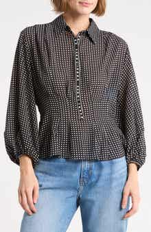 Pleat Front Button Shirt